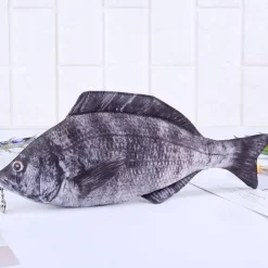 Simulation Fish-Shaped Pencil Case Pencil Bag Waterproof Pencil Bag Fish Coin Purse Novelty Pencil Bag Interesting Pencil Bag Durable Stationery Bag Gift Boys Girls School Office Supplies