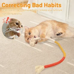 Sisal Rope Cat Toys 3 Pack Bite-Resistant Catnip Toys Cat Toys for Bored Indoor Cats Safe Teeth Cleaning Chew Cat ToyInteractive Cat Kicker Toys for Indoor Cats Kitten Toys 27inch All Breeds