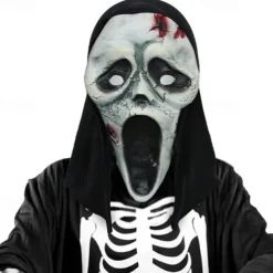 Skeleton Skull Ghost Halloween Mask Halloween Props Scary Costume Adults' Men's Women's Carnival Masquerade Halloween Party / Evening Easy Halloween Costumes Dress Up