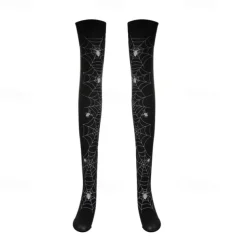 Skeleton Skull Halloween Socks / Long Stockings Halloween Props Halloween Women's Halloween Mardi Gras Easy Halloween Costumes Dress Up