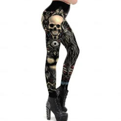 Skeleton Skull Halloween Cosplay Costume Party Costume One Piece Adults' Women's Carnival Masquerade Mardi Gras Performance Party Easy Halloween Costumes Dress Up