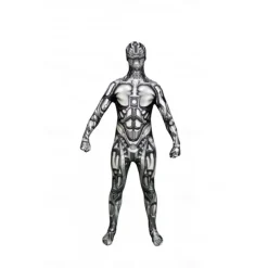 Skeleton Skull Zalgo Monster Halloween Cosplay Costume Bodysuits Carnival Costume Full Body Suit Cosplay Kid's Adults' Men's Boys' Carnival Masquerade Mardi Gras Performance Party Halloween Easy