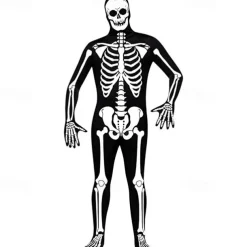 Skeleton Skull Zalgo Monster Halloween Cosplay Costume Bodysuits Carnival Costume Full Body Suit Cosplay Kid's Adults' Men's Boys' Carnival Masquerade Mardi Gras Performance Party Halloween Easy