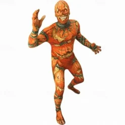 Skeleton Skull Zalgo Monster Halloween Cosplay Costume Bodysuits Carnival Costume Full Body Suit Cosplay Kid's Adults' Men's Boys' Carnival Masquerade Mardi Gras Performance Party Halloween Easy