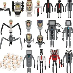 Skibidi Toilet Super Titan Sound Man Building SetCreative Cute Building Blocks Children KitsGifts for Kids(415pcs) for Christmas Gifts