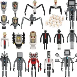 Skibidi Toilet Super Titan Sound Man Building SetCreative Cute Building Blocks Children KitsGifts for Kids(415pcs) for Christmas Gifts