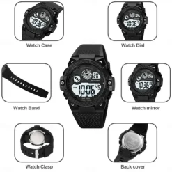 SKMEI 2337 Digital Watch For Man Luxury Waterproof Sport Wristwatch Stopwatch Electronic Movement Men's Watch