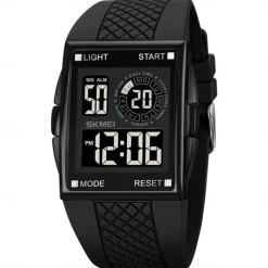 SKMEI 1967 Digital Watch for Men Sport Waterproof Countdown LED Light Electronic Mens Wristwatches Chrono Countdown Reloj Hombre
