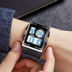 SKMEI 1967 Digital Watch for Men Sport Waterproof Countdown LED Light Electronic Mens Wristwatches Chrono Countdown Reloj Hombre