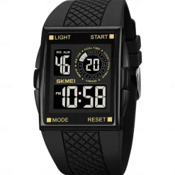 SKMEI 1967 Digital Watch for Men Sport Waterproof Countdown LED Light Electronic Mens Wristwatches Chrono Countdown Reloj Hombre