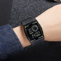 SKMEI 1967 Digital Watch for Men Sport Waterproof Countdown LED Light Electronic Mens Wristwatches Chrono Countdown Reloj Hombre