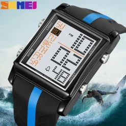 SKMEI 2207 Electronic Men's Student Alarm Clock Night Light Waterproof Electronic Outdoor Sports Watch