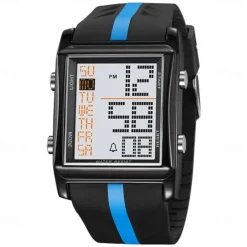 SKMEI 2207 Electronic Men's Student Alarm Clock Night Light Waterproof Electronic Outdoor Sports Watch