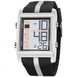 SKMEI 2207 Electronic Men's Student Alarm Clock Night Light Waterproof Electronic Outdoor Sports Watch