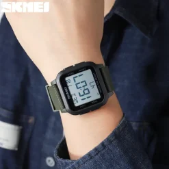 SKMEI 1894 Military Waterproof Digital Watch for Men, Outdoor Shockproof Sport Wristwatch, Fashion Electronic Style