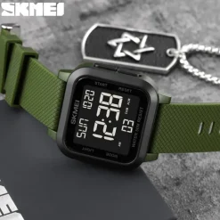 SKMEI 1894 Military Waterproof Digital Watch for Men, Outdoor Shockproof Sport Wristwatch, Fashion Electronic Style