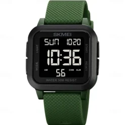 SKMEI 1894 Military Waterproof Digital Watch for Men, Outdoor Shockproof Sport Wristwatch, Fashion Electronic Style