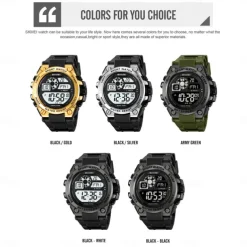 SKMEI Army Watch Mens Sports Digital Watches Fashion Luminous Waterproof Clock Military Electronic Wristwatches