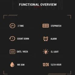 SKMEI Men Digital Watch 3ATM Waterproof Luxury Business Men Watch Back Light Stopwatch Stainless Steel Outdoor Sport Square Watch For Men