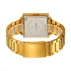 SKMEI Men Digital Watch Fashion Casual Wristwatch Calendar Waterproof Decoration Steel Leather Watch