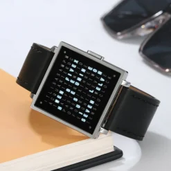 SKMEI Men Digital Watch Fashion Casual Wristwatch Calendar Waterproof Decoration Steel Leather Watch