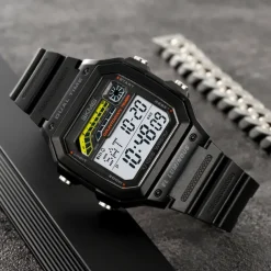 SKMEI Men Digital Watch Fashion Casual Business Wristwatch Luminous Stopwatch Alarm Clock Countdown Steel TPU Watch