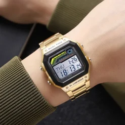 SKMEI Men Digital Watch Fashion Casual Business Wristwatch Luminous Stopwatch Alarm Clock Countdown Steel TPU Watch