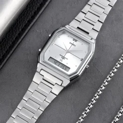 SKMEI Men Digital Watch Fashion Casual Wristwatch Stopwatch Calendar Date Week Waterproof Steel Watch