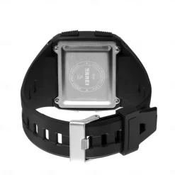 SKMEI Men Digital Watch Outdoor Sports Fashion Wristwatch Luminous Stopwatch Alarm Clock Countdown TPU Watch