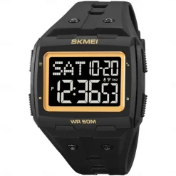 SKMEI Men Digital Watch Outdoor Sports Fashion Wristwatch Luminous Stopwatch Alarm Clock Countdown TPU Watch