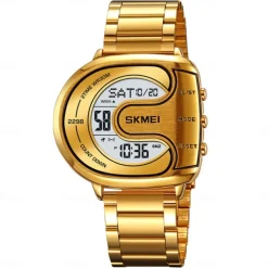 SKMEI Men Digital Watch Outdoor Fashion Casual Wristwatch Luminous Stopwatch Alarm Clock Countdown Steel Watch
