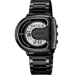 SKMEI Men Digital Watch Outdoor Fashion Casual Wristwatch Luminous Stopwatch Alarm Clock Countdown Steel Watch