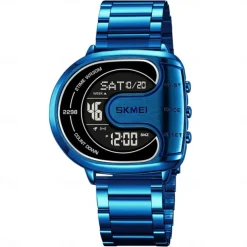 SKMEI Men Digital Watch Outdoor Fashion Casual Wristwatch Luminous Stopwatch Alarm Clock Countdown Steel Watch