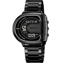 SKMEI Men Digital Watch Outdoor Fashion Casual Wristwatch Luminous Stopwatch Alarm Clock Countdown Steel Watch