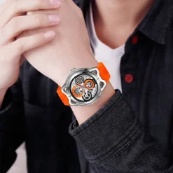 SKMEI Men Quartz Watch Outdoor Sports Fashion Wristwatch Luminous Calendar Waterproof Decoration Silicone Gel Watch