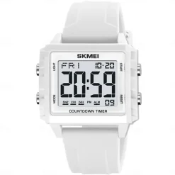 SKMEI Youth Cool Digital Sport Watches For Men Women Students 5Bar Waterproof Stopwatch Countdown Wristwatch