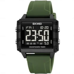 SKMEI Youth Cool Digital Sport Watches For Men Women Students 5Bar Waterproof Stopwatch Countdown Wristwatch