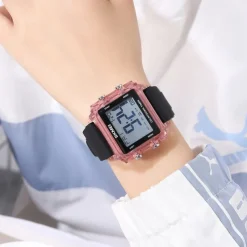 SKMEI Youth Cool Digital Sport Watches For Men Women Students 5Bar Waterproof Stopwatch Countdown Wristwatch