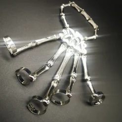 Skull Halloween Halloween Props Hand Bracelet with Ring Halloween Adults' Men's Women's Halloween Carnival Mardi Gras Easy Halloween Costumes Dress Up