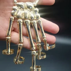 Skull Halloween Halloween Props Hand Bracelet with Ring Halloween Adults' Men's Women's Halloween Carnival Mardi Gras Easy Halloween Costumes Dress Up