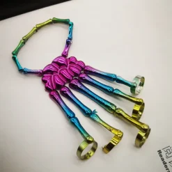 Skull Halloween Halloween Props Hand Bracelet with Ring Halloween Adults' Men's Women's Halloween Carnival Mardi Gras Easy Halloween Costumes Dress Up