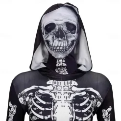 Skull Skeleton Halloween Zentai Suits Bodysuits Carnival Costume Full Body Suit Scary Costume Kid's Adults' Men's Women's Boys' Carnival Masquerade Performance Party Easy Halloween Costumes Dress Up
