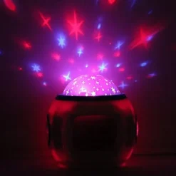Sky Projector Star Light Music Alarm Clock for Children Color-Changing Birthday Gift AAA Batteries Powered