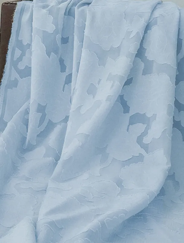 SkyBurnt Out Floral Lace Jumpsuit / Pantsuit 3 Piece Mother of the Bride Pantsuit Elegant Simple Minimalist Crew Neck Floor Length Chiffon 3/4 Length Sleeve with Jacket