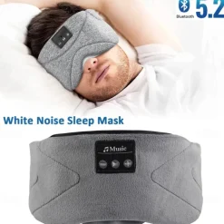 Sleep Headphones Bluetooth 5.2 Breathable Soft Eye Mask 24 White Noise Music Sleeping Headphones Sleep Mask Earbuds for Side Sleepers Workout Running Insomnia Travel Yoga