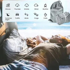 Sleep Headphones Bluetooth 5.2 Breathable Soft Eye Mask 24 White Noise Music Sleeping Headphones Sleep Mask Earbuds for Side Sleepers Workout Running Insomnia Travel Yoga