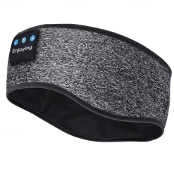 Sleep Headphones Bluetooth Headband Wireless Music Eye Mask Thin Stereo Speakers Mic Handsfree Music Earbuds for Side Sleepers Running Insomnia Travel Yoga Sleeping Band