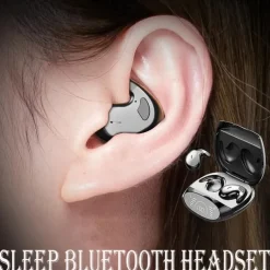 Sleep Ultra-Long Standby Wireless BT Headset Ultra-thin On-ear Sports Bass Mini Invisible For Android Apple Universal
