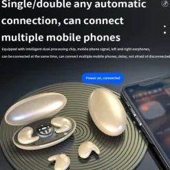 Sleeping BT Earphones Can Lie On The Side Ears Can Be Worn For A Long Time Without Pain Mini Does Not Flash Light High-quality Sound Quality