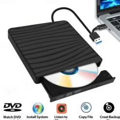 Slim External CD DVD RW Drive USB 3.0 Burner Burner Player Card Reader for Laptop